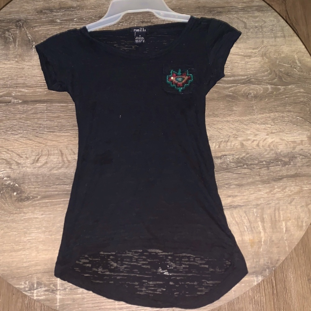 Rue 21 Sheer See Thru Shirt. Worn Few Times No Flaw Size Small.